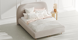 Klem Çift Kişilik Bazalı Karyola 160x200 - Kadife