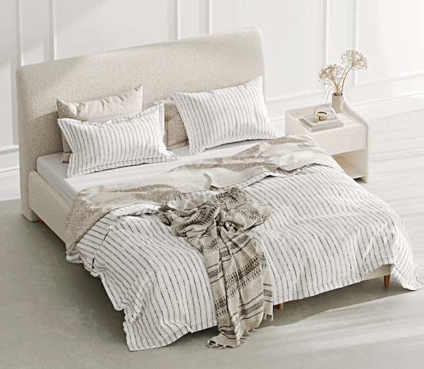 Klem Slim Çift Kişilik Bazalı Karyola 180x200 - Doğal Bukle