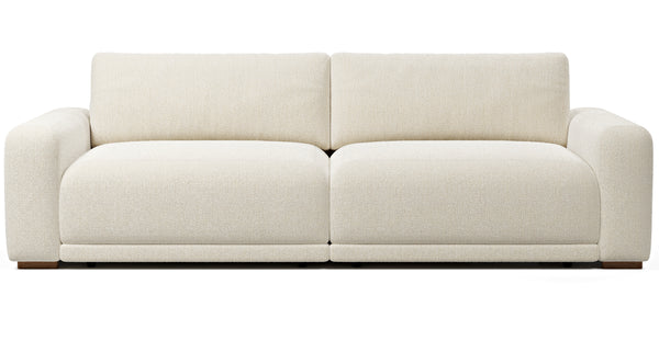 Carle Üçlü Koltuk Çift Kollu - Doğal Doku