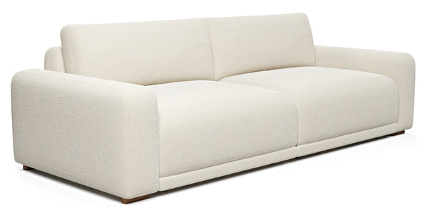 Carle Üçlü Koltuk Çift Kollu - Doğal Doku