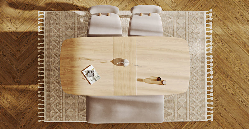 Lyno 77x140 Cm Açılır Yemek Masası Takımı (Roa Bench & 2 Roa Sandalye) - Kadife