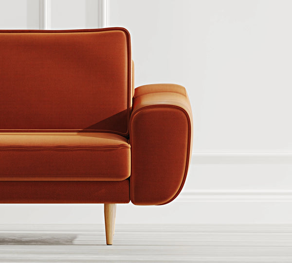 Klem İkili Modüler Koltuk Ahşap Ayak - Performans Kadife