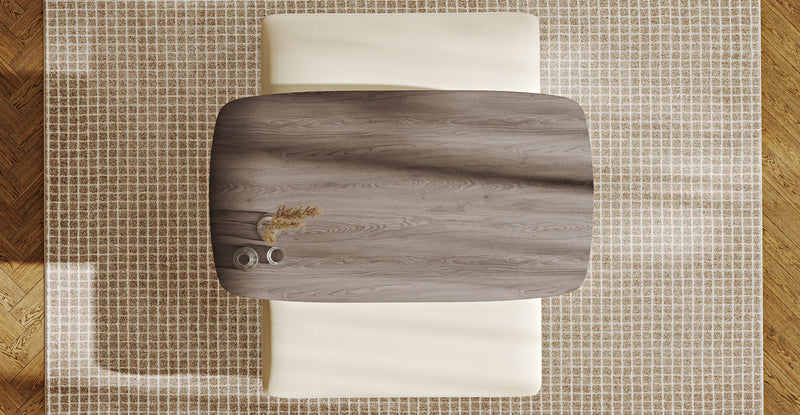 Lyno 77x140 Cm Sabit Yemek Masası Takımı (2 Roa Bench) - Doğal Doku