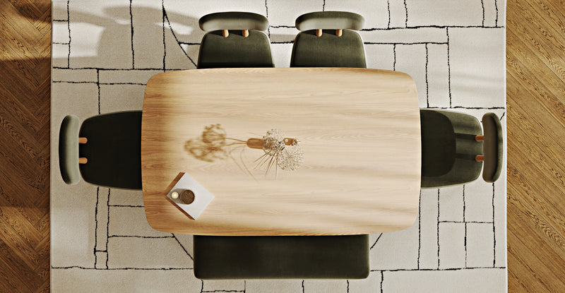 Lyno 97x160 Cm Sabit Yemek Masası Takımı (Bench&4Lü Roa) - Performans Keten