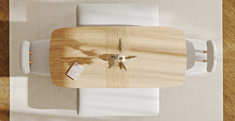 Lyno 77x140 Cm Açılır Yemek Masası Takımı (2 Roa Bench & 2 Roa Sandalye) - Fitilli Kadife
