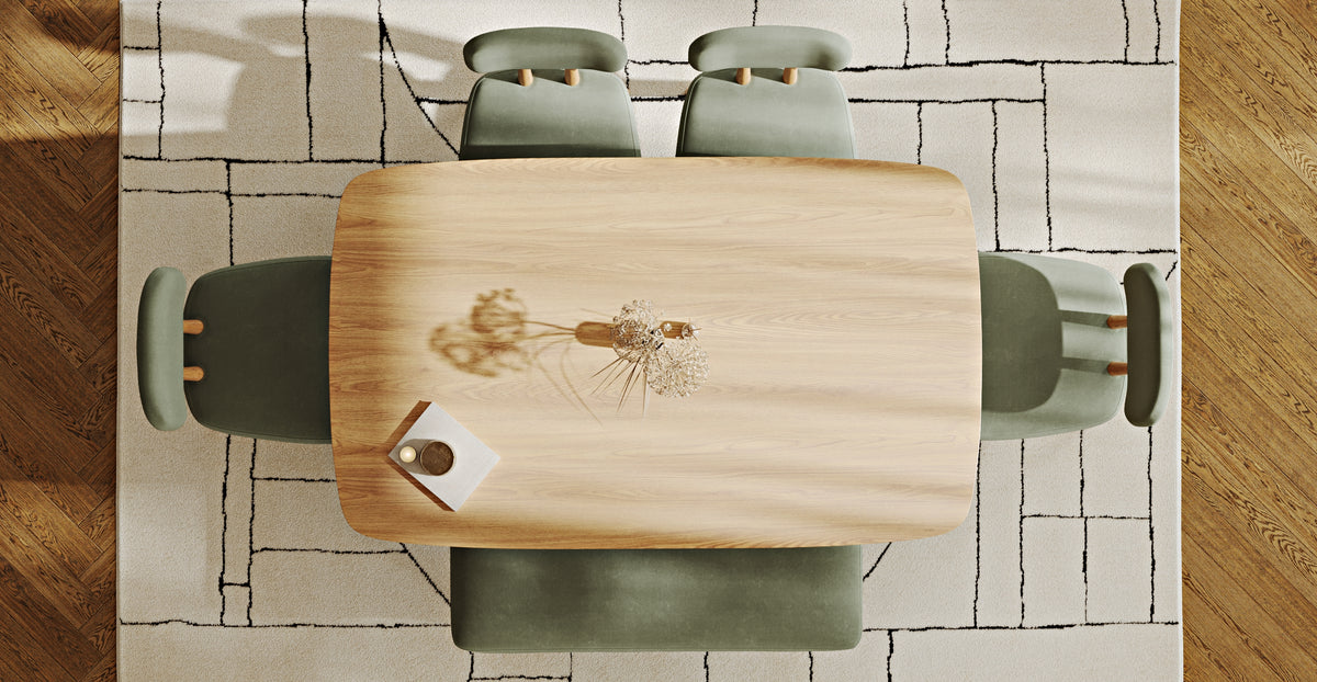 Lyno 97x160 Cm Sabit Yemek Masası Takımı (Bench&4Lü Roa) - Kadife