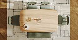 Lyno 97x160 Cm Sabit Yemek Masası Takımı (Bench&4Lü Roa) - Kadife