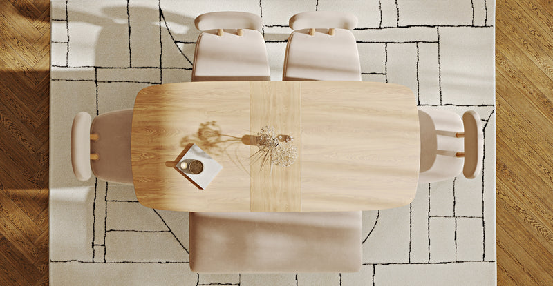 Lyno 77x140 Cm Açılır Yemek Masası Takımı (Roa Bench & 4 Roa Sandalye) - Kadife