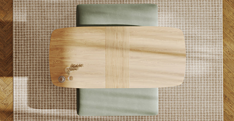 Lyno 77x140 Cm Açılır Yemek Masası Takımı (2 Roa Bench) - Kadife