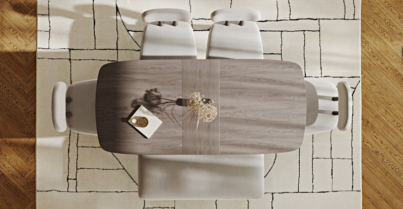 Lyno 77x140 Cm Açılır Yemek Masası Takımı (Roa Bench & 4 Roa Sandalye) - Performans Keten