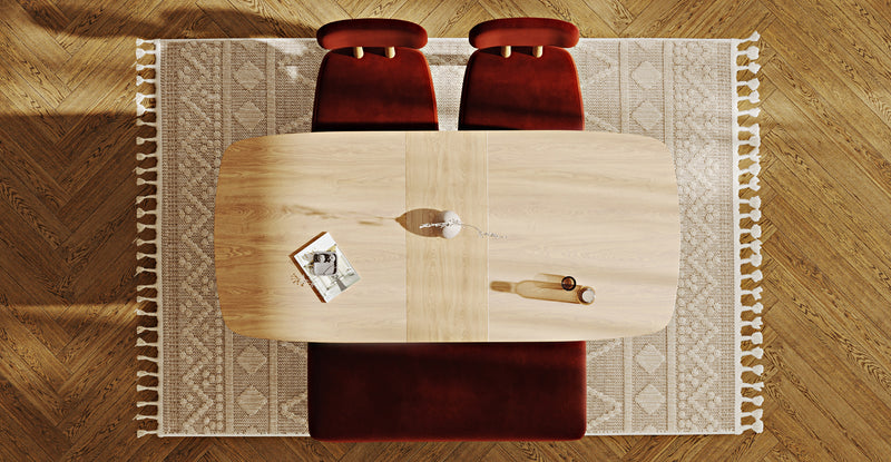 Lyno 77x140 Cm Açılır Yemek Masası Takımı (Roa Bench & 2 Roa Sandalye) - Kadife