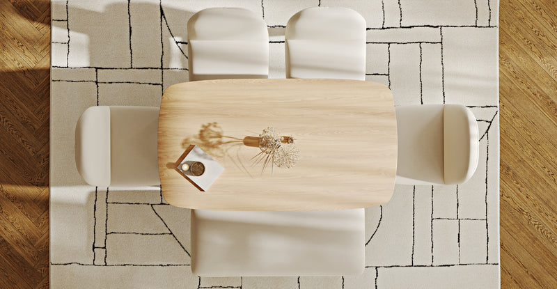 Lyno 77x140 Sabit Yemek Masası Takımı (Roa Bench & 4 Venn Sandalye) - Performans Kadife