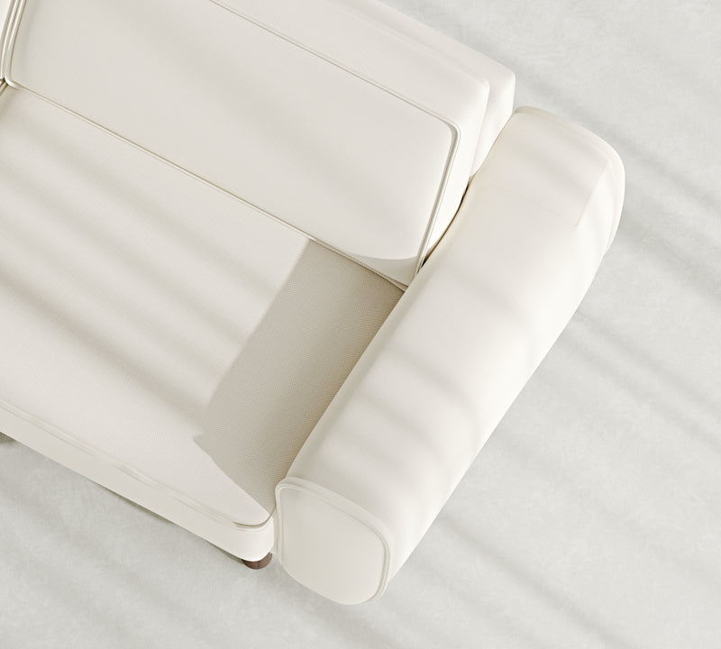 Klem Loveseat Silindir Ahşap Ayak - Performans Kadife