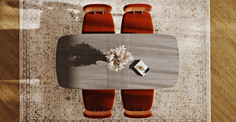 Lyno 77x140 Cm Açılır Yemek Masası Takımı (4 Roa Sandalye) - Performans Keten