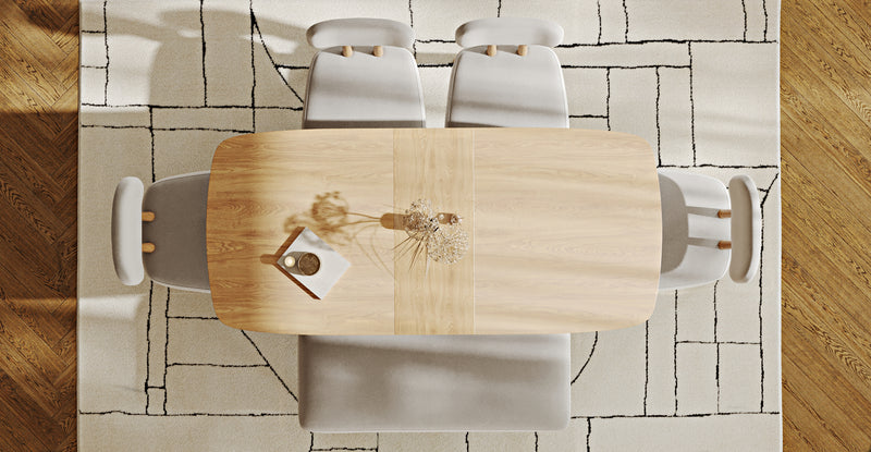 Lyno 77x140 Cm Açılır Yemek Masası Takımı (Roa Bench & 4 Roa Sandalye) - Performans Keten