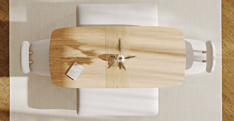 Lyno 77x140 Cm Açılır Yemek Masası Takımı (2 Roa Bench & 2 Roa Sandalye) - Keten