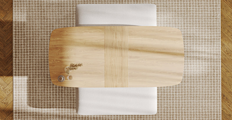 Lyno 77x140 Cm Açılır Yemek Masası Takımı (2 Roa Bench) - Keten