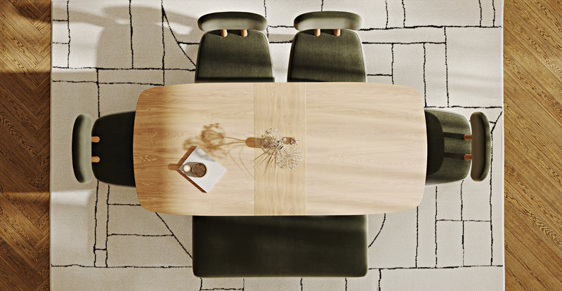 Lyno 77x140 Cm Açılır Yemek Masası Takımı (Roa Bench & 4 Roa Sandalye) - Performans Keten