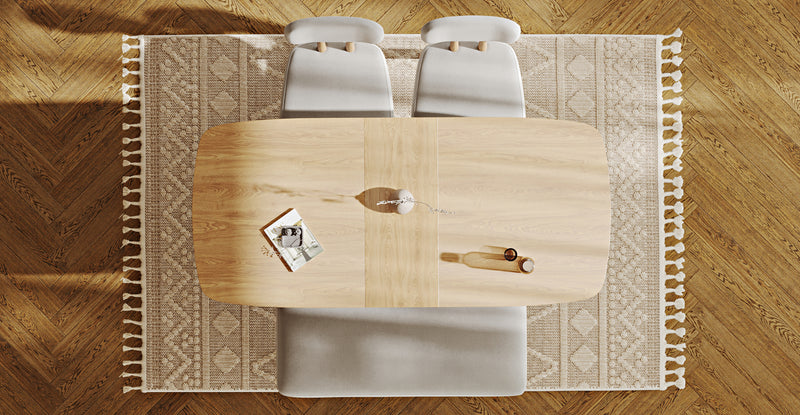 Lyno 77x140 Cm Açılır Yemek Masası Takımı (Roa Bench & 2 Roa Sandalye) - Performans Keten