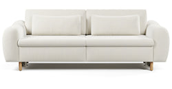 Nyra Yataklı Üçlü ve Klem Slim Tekli Koltuk Takımı - Doğal Doku & Kadife