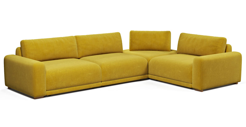 Carle 339 x 234 Köşe Çift Kollu - Kadife