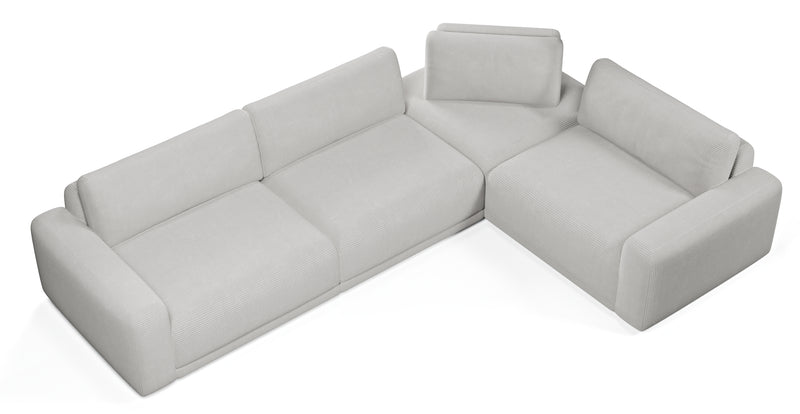 Carle 339 x 234 Köşe Çift Kollu - Fitilli Kadife