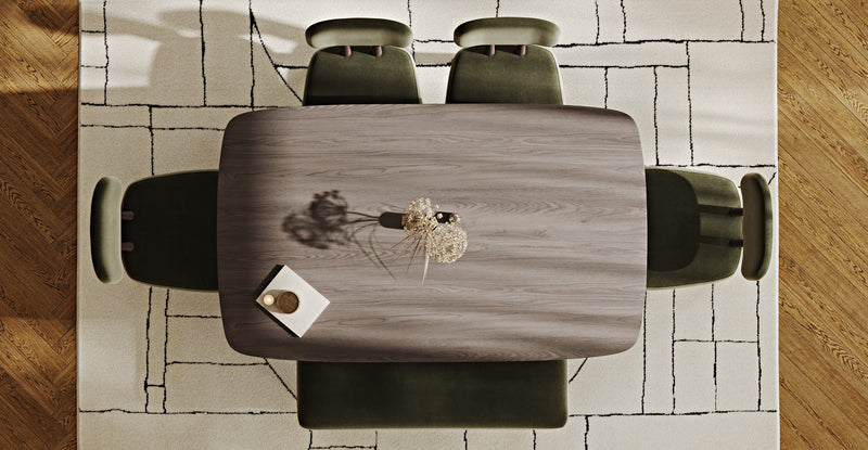 Lyno 97x160 Cm Sabit Yemek Masası Takımı (Bench&4Lü Roa) - Performans Keten