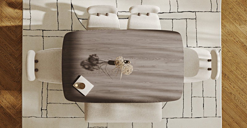 Lyno 97x160 Cm Sabit Yemek Masası Takımı (Bench&4Lü Roa) - Bukle