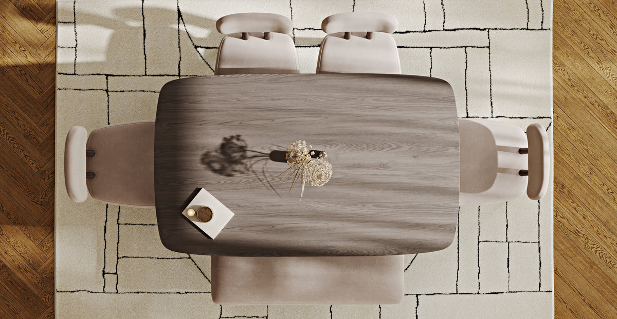 Lyno 97x160 Cm Sabit Yemek Masası Takımı (Bench&4Lü Roa) - Kadife