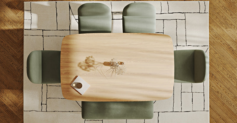 Lyno 97x160 Sabit Yemek Masası Takımı (Roa Bench & 4 Venn Sandalye) - Kadife