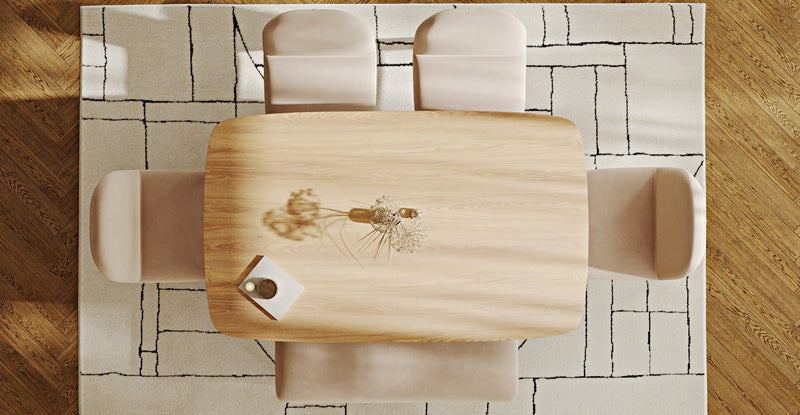 Lyno 97x160 Sabit Yemek Masası Takımı (Roa Bench & 4 Venn Sandalye) - Kadife