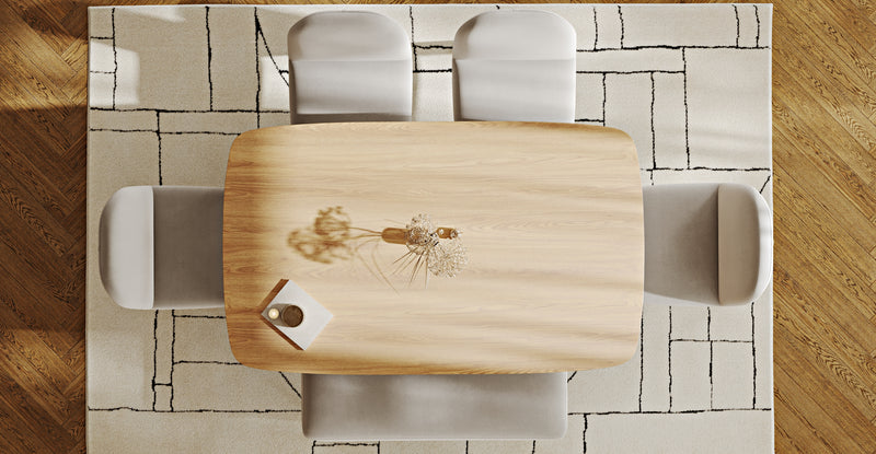 Lyno 97x160 Sabit Yemek Masası Takımı (Roa Bench & 4 Venn Sandalye) - Performans Keten