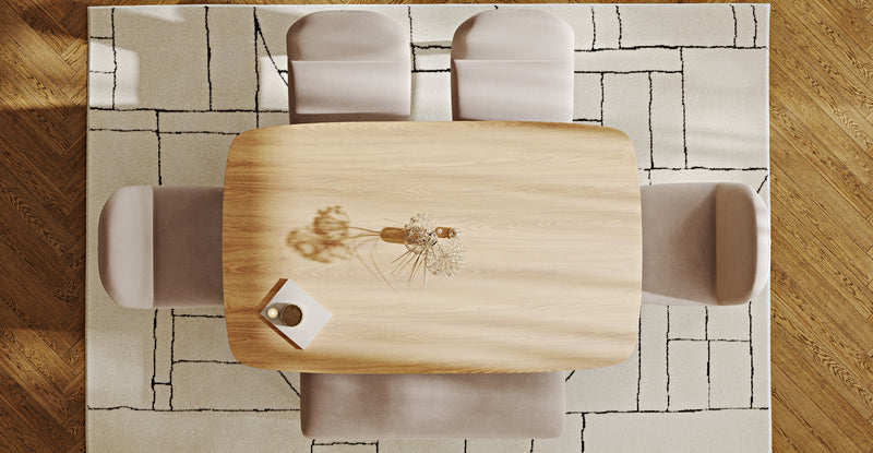 Lyno 97x160 Sabit Yemek Masası Takımı (Roa Bench & 4 Venn Sandalye) - Kadife