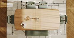 Lyno 97x160 Cm Açılır Yemek Masası Takımı (Bench&4Lü Roa) - Kadife