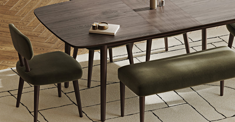 Lyno 97x160 Cm Açılır Yemek Masası Takımı (Bench&4Lü Roa) - Performans Keten
