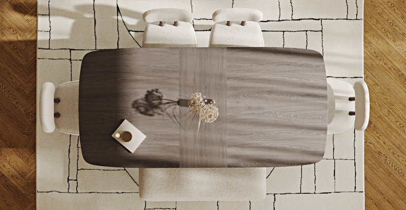 Lyno 97x160 Cm Açılır Yemek Masası Takımı (Bench&4Lü Roa) - Bukle