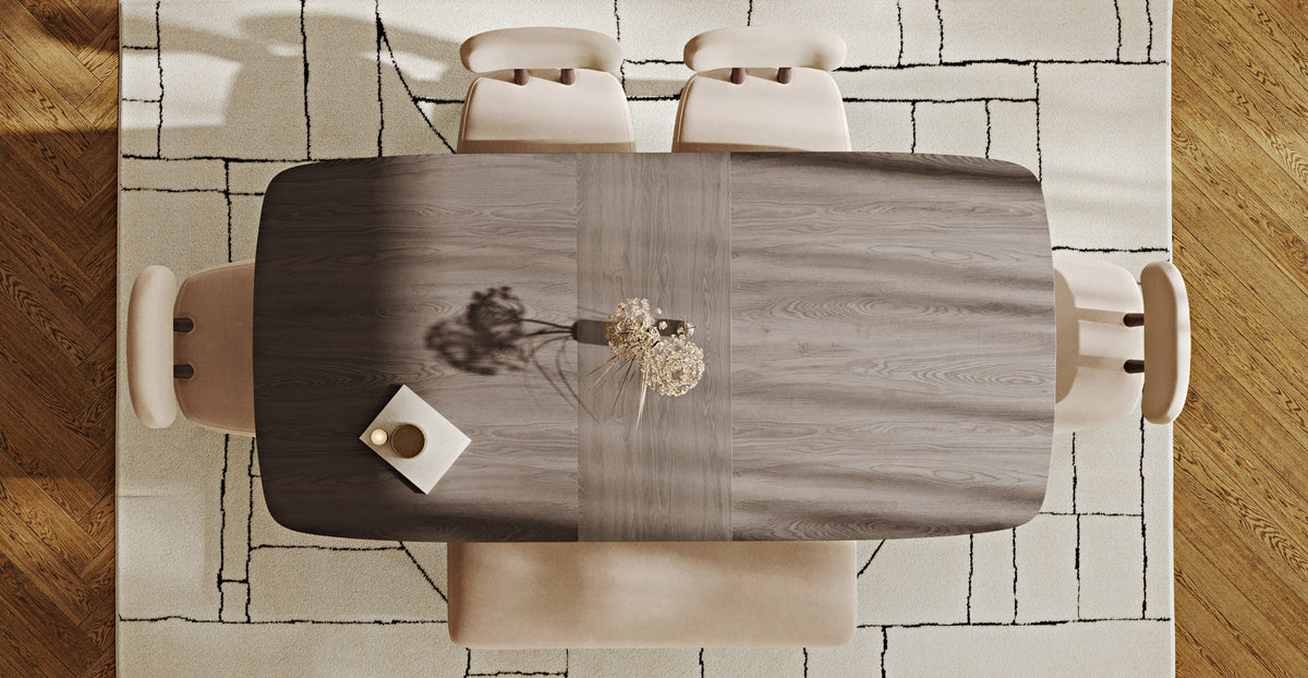 Lyno 97x160 Cm Açılır Yemek Masası Takımı (Bench&4Lü Roa) - Kadife