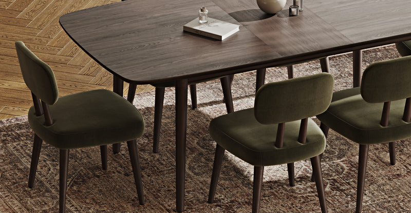 Lyno 97x160 Cm Açılır Yemek Masası Takımı (6Lı Roa) - Performans Keten