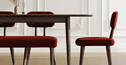 Lyno 97x160 Cm Açılır Yemek Masası Takımı (Bench&4Lü Roa) - Kadife