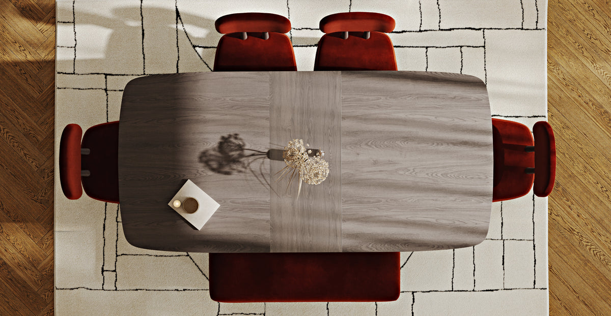 Lyno 97x160 Cm Açılır Yemek Masası Takımı (Bench&4Lü Roa) - Kadife