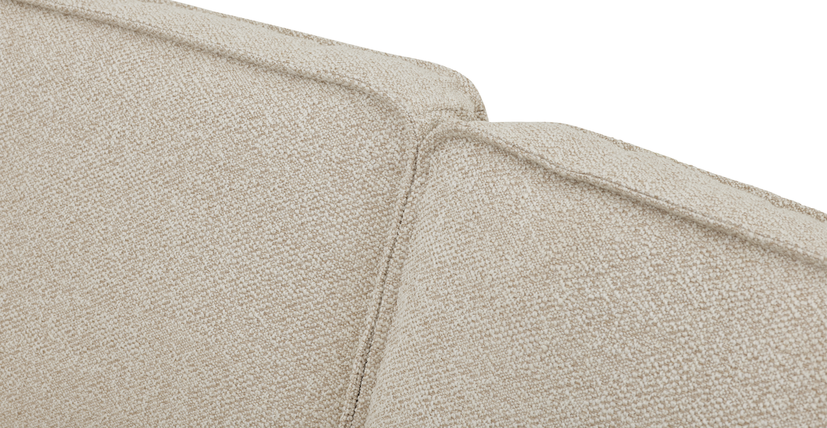 Klem Deniz Köpüğü Üçlü Kiremit Loveseat ve Puf Koltuk Takımı - Bukle & Kadife