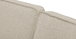 Klem Deniz Köpüğü Üçlü Kiremit Loveseat ve Puf Koltuk Takımı - Bukle & Kadife