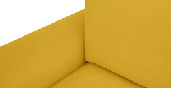 Carle 339 x 210 Köşe Sağ Kollu ve Puf - Kadife