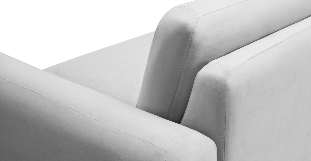 Carle 339 x 210 Köşe Sağ Kollu ve Puf - Kadife