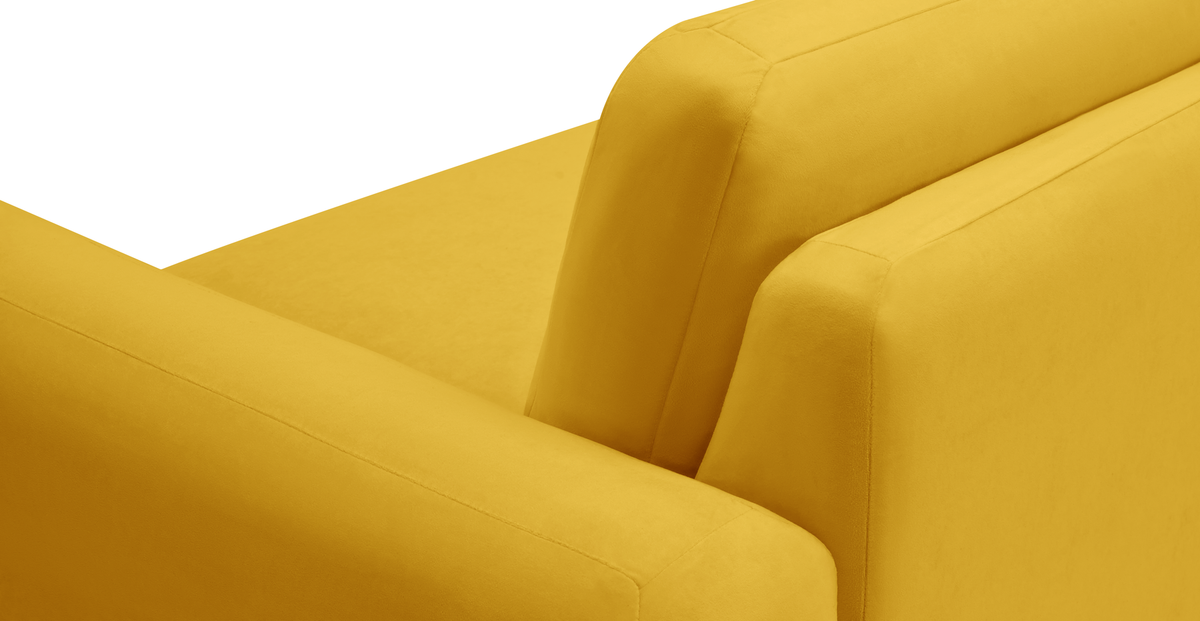 Carle 339 x 210 Köşe Sağ Kollu ve Puf - Kadife