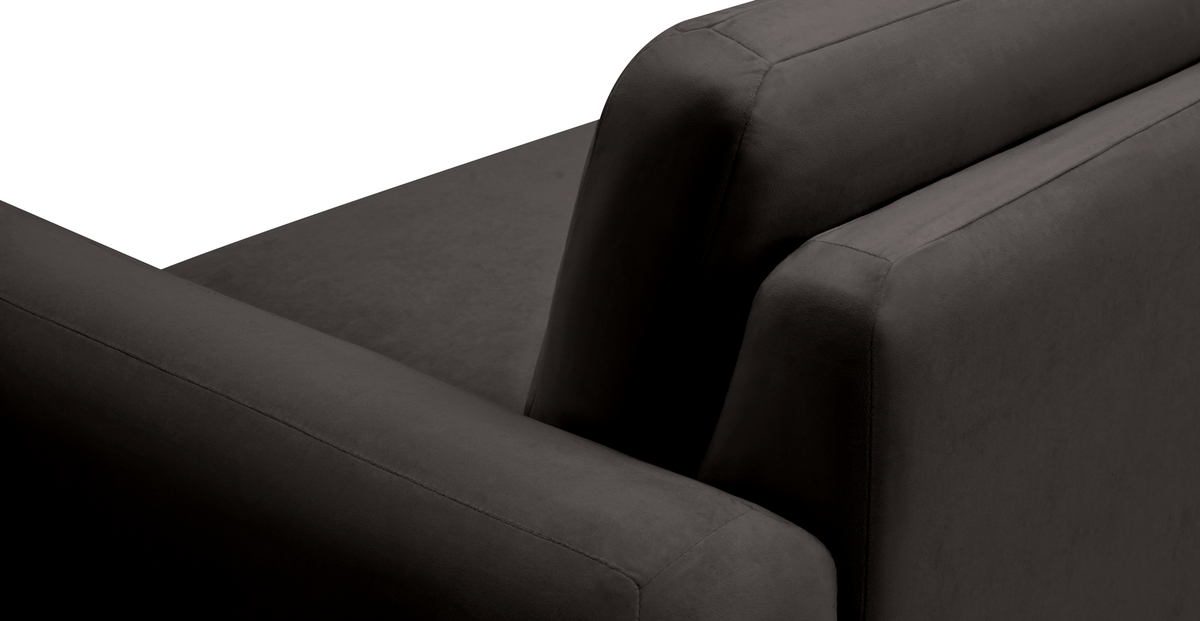 Carle 339 x 210 Köşe Sağ Kollu ve Puf - Kadife