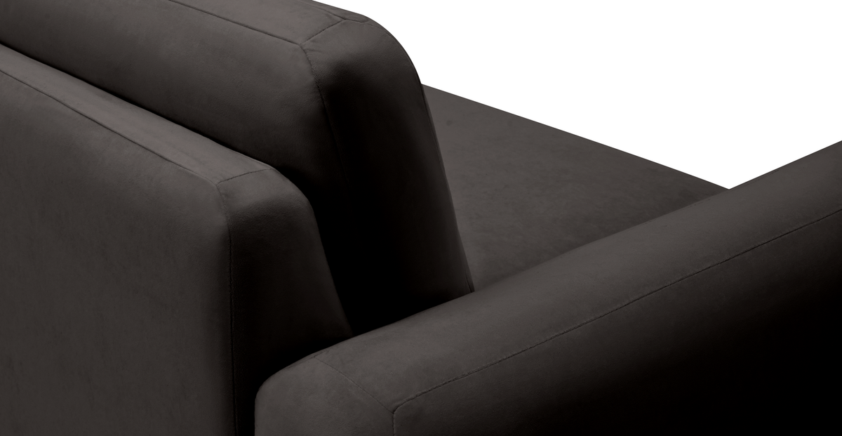 Carle 339 x 210 Köşe Sağ Kollu ve Puf - Kadife