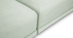 Carle 339 x 210 Köşe Sağ Kollu ve Puf - Kadife