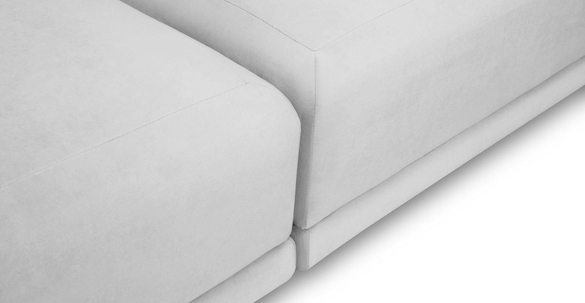 Carle 339 x 210 Köşe Sağ Kollu ve Puf - Kadife