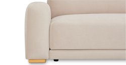 Carle 339 x 210 Köşe Sağ Kollu ve Puf - Kadife